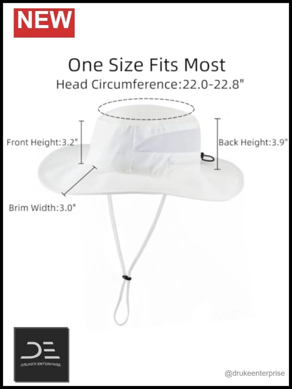UPF 50+ Wide Brim Bucket Hat Sun Protection Outdoor Safari Hat
